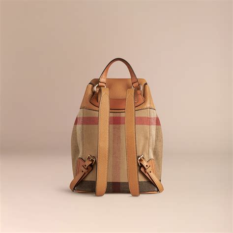 burberry canvas check backpack dupe|are burberry bags real.